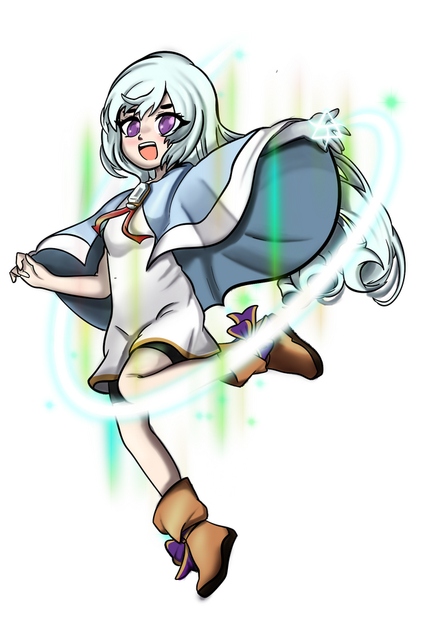 One of my Fellow DND players characters. Art done for a standee